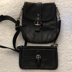Coach crossbody and matching wallet